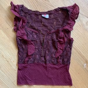 Free people lace blouse